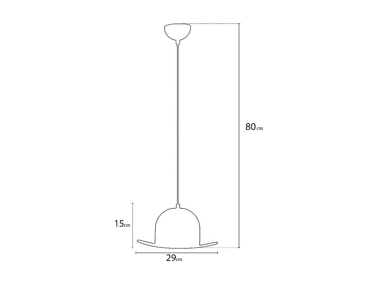 Lampada a Sospensione Bologna, Nero, 29x29x80 cm, EPIKASA