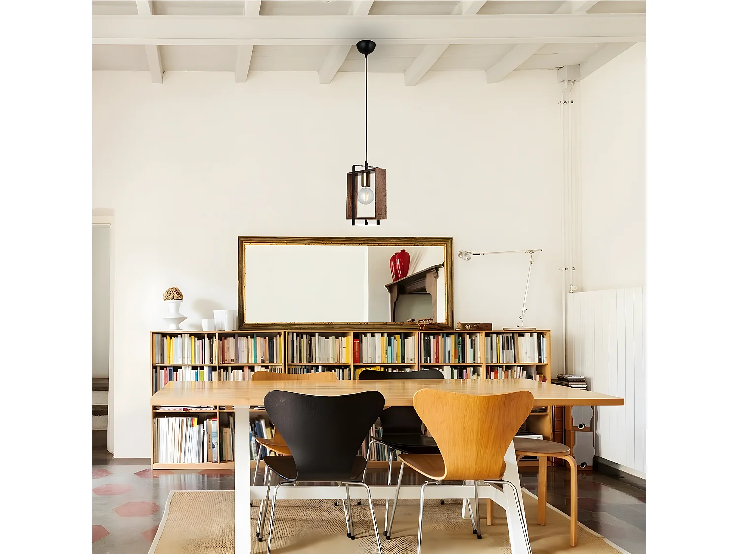 Hanglamp Lecco - Hout - 14x22x82 cm - EPIKASA