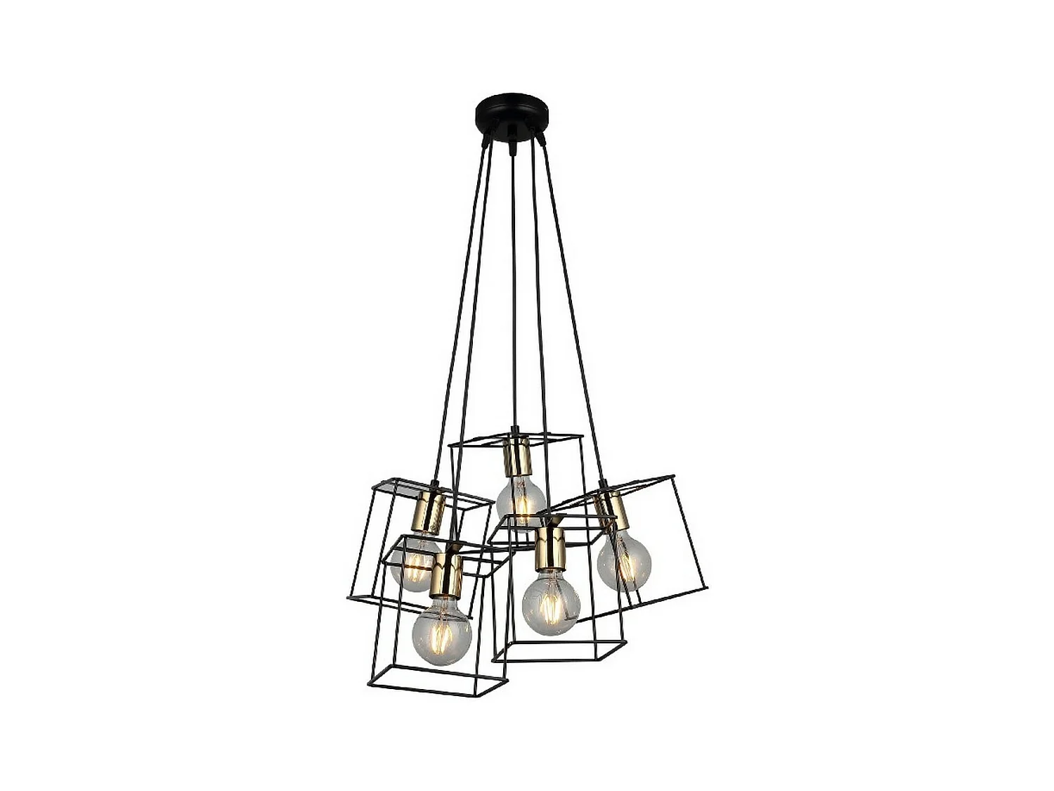 Suspension Milano, Noir, 43x43x117 cm, EPIKASA