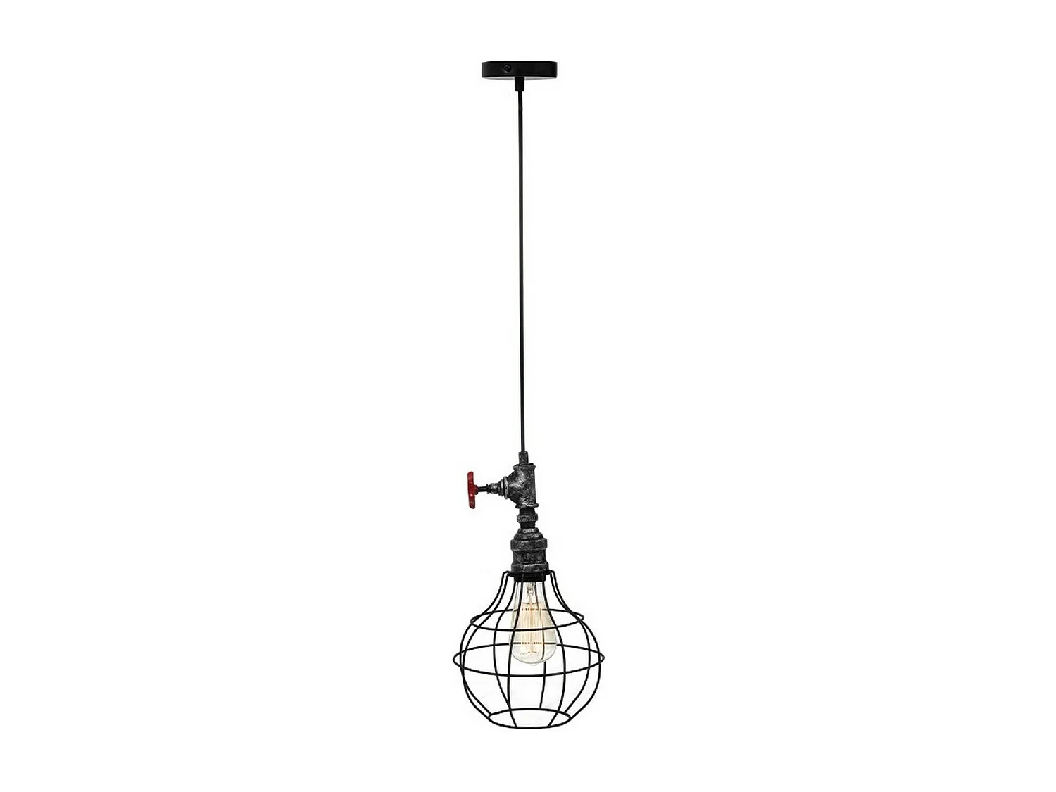 Suspension Pisa, Noir, 20x20x112 cm, EPIKASA