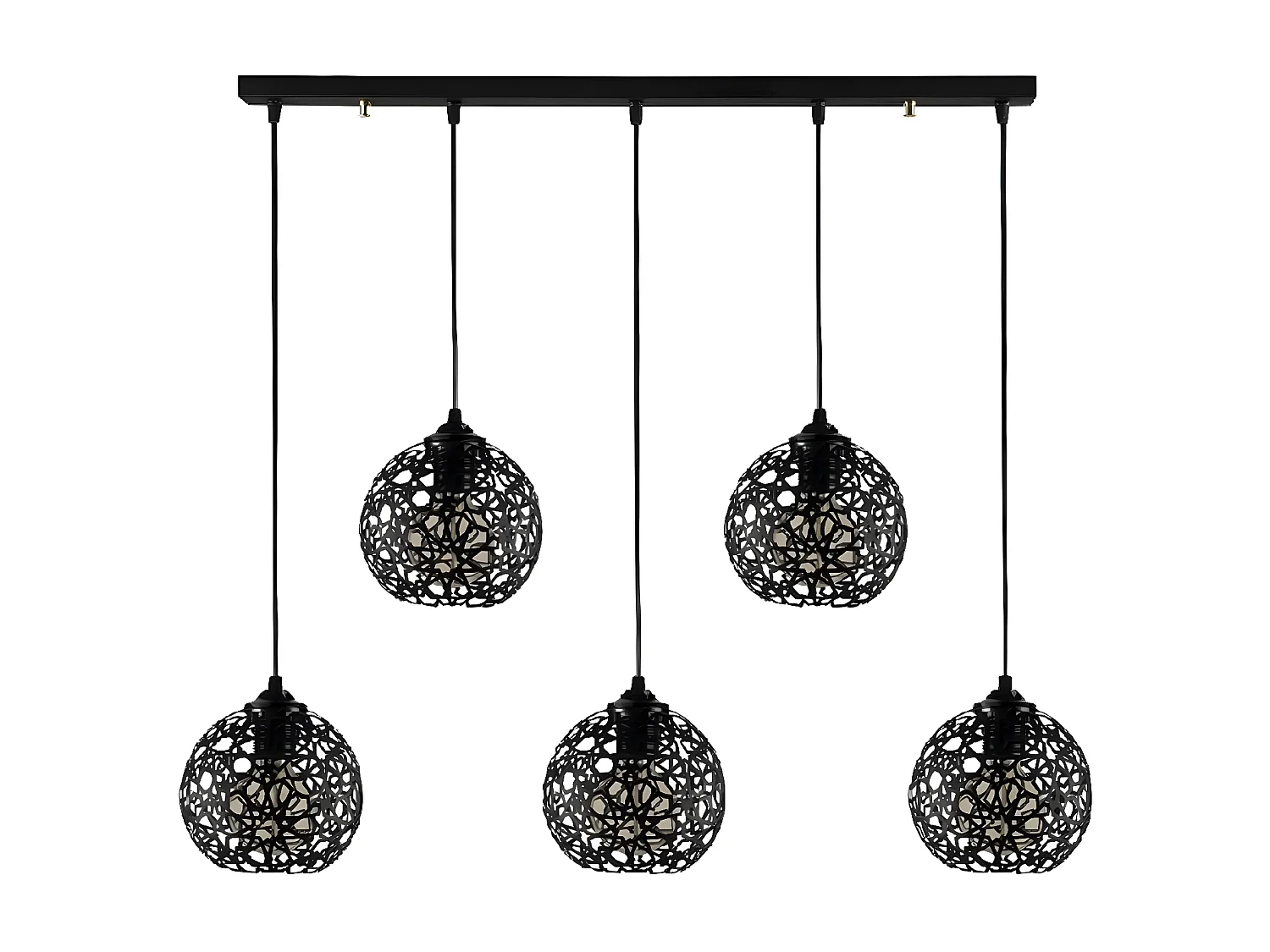 Hanglamp Siena - Zwart - 90x17x119 cm - EPIKASA