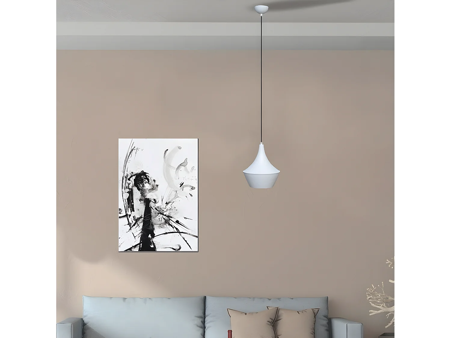 Hanglamp Firenze - Zwart - 25x25x80 cm - EPIKASA