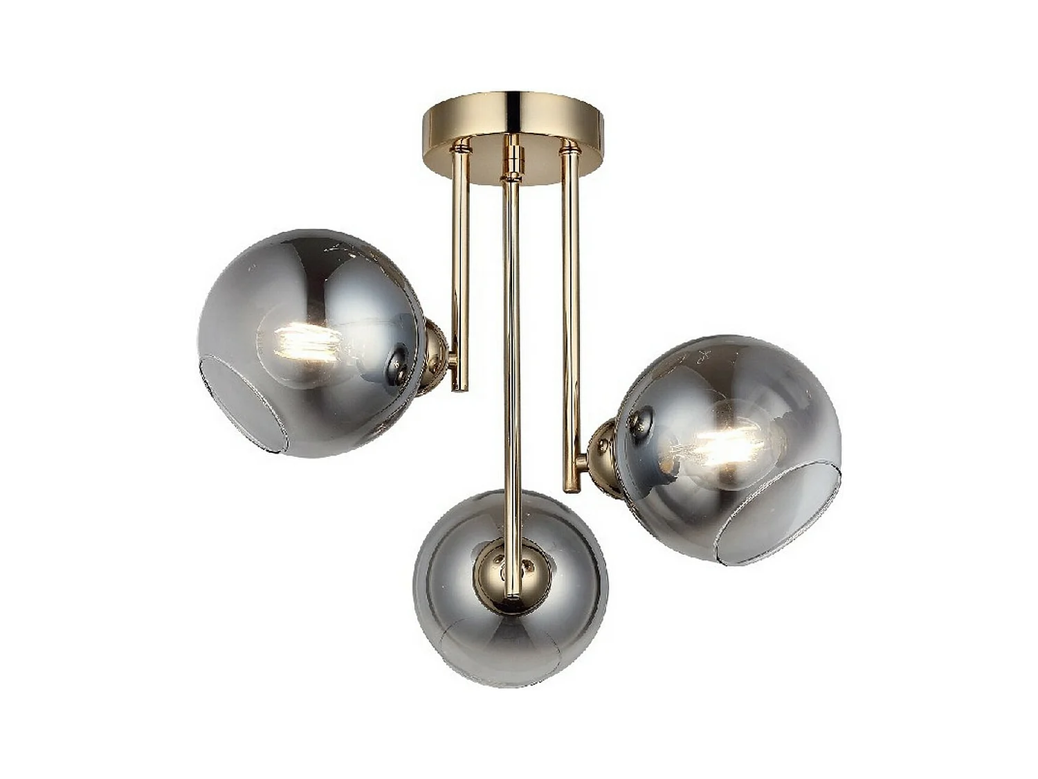 Plafondlamp Avellino - Goud - 43,5x43,5x40 cm - EPIKASA