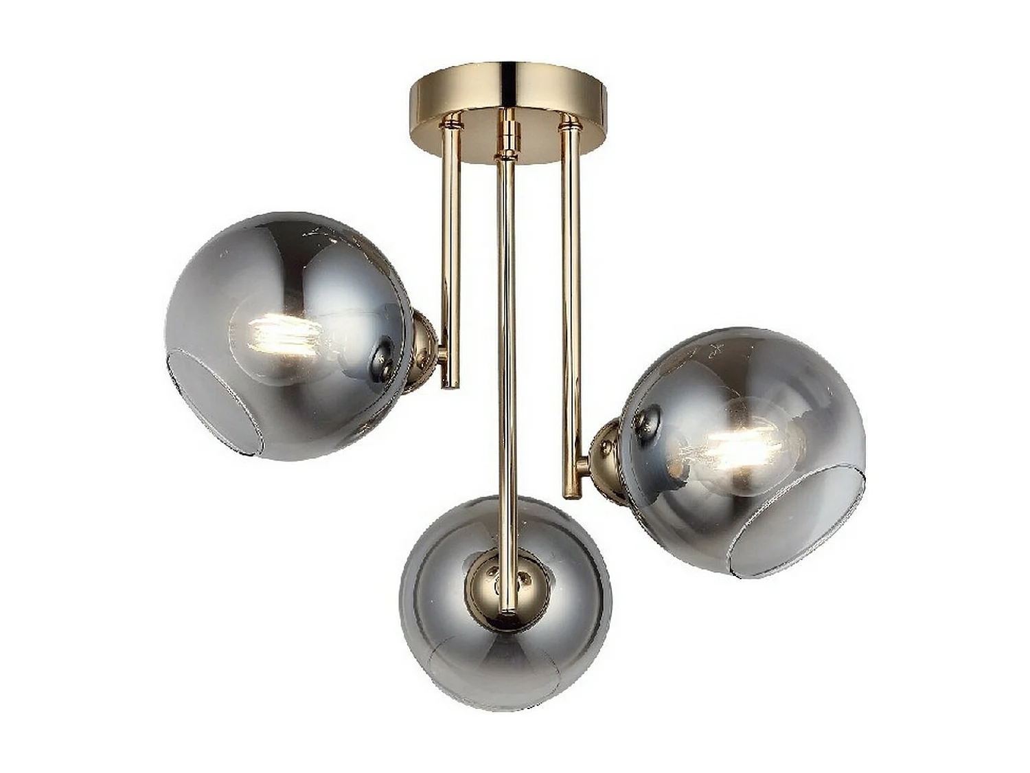 Plafondlamp Avellino - Goud - 43,5x43,5x40 cm - EPIKASA