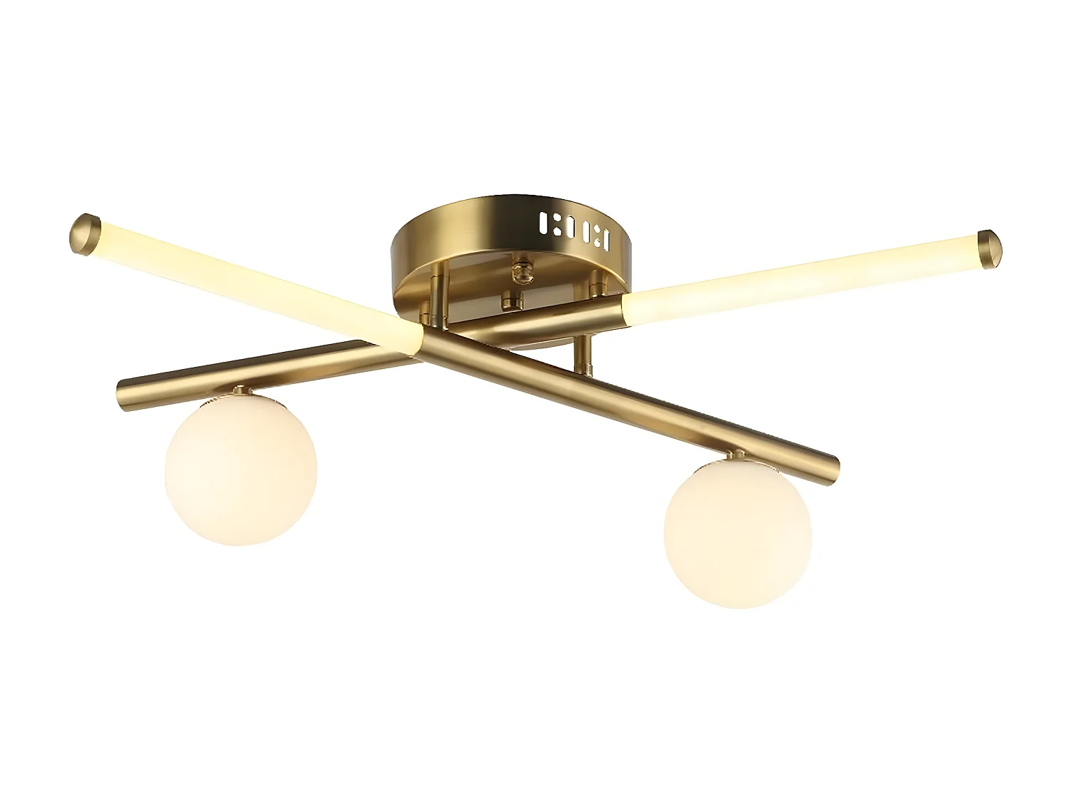 Plafondlamp Vercelli - Goud - 61x56x21 cm - EPIKASA