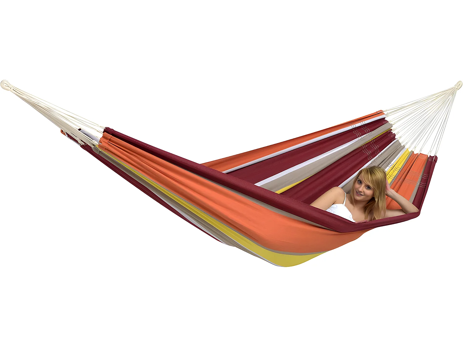 Hamac artisanal brésilien avec sac de rangement Acerola