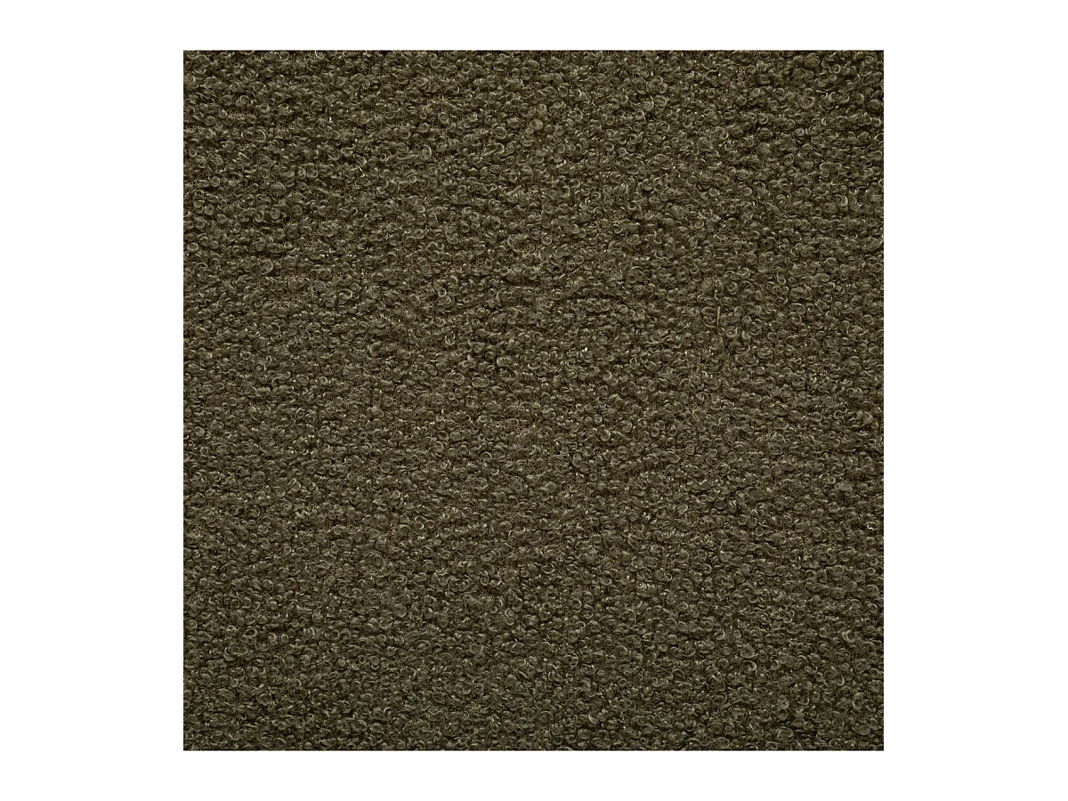 Pouf pliant et Coffre de rangement en tissu à bouclettes Vert Kaki