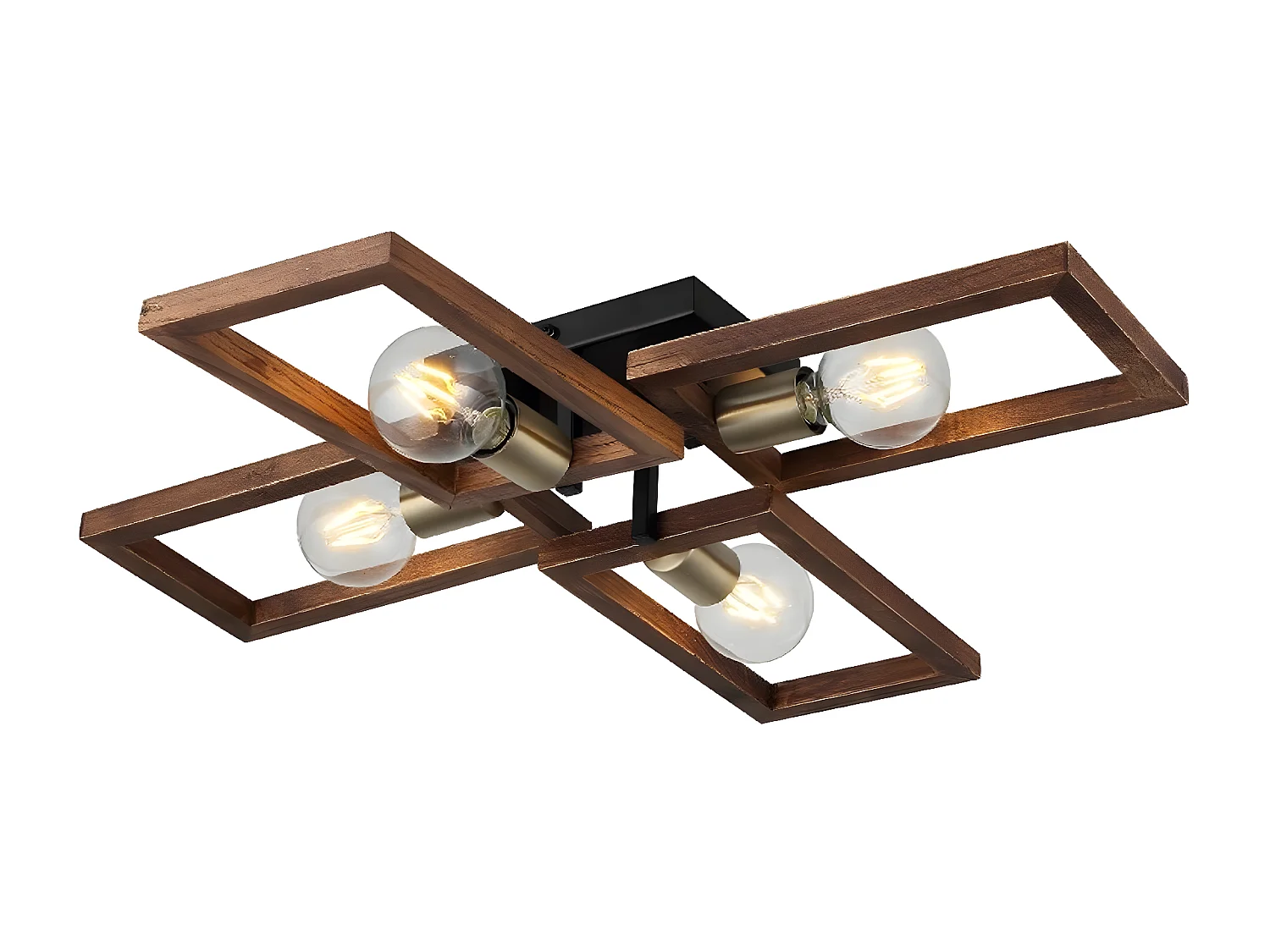 Plafondlamp Como - Hout - 70x66x12 cm - EPIKASA