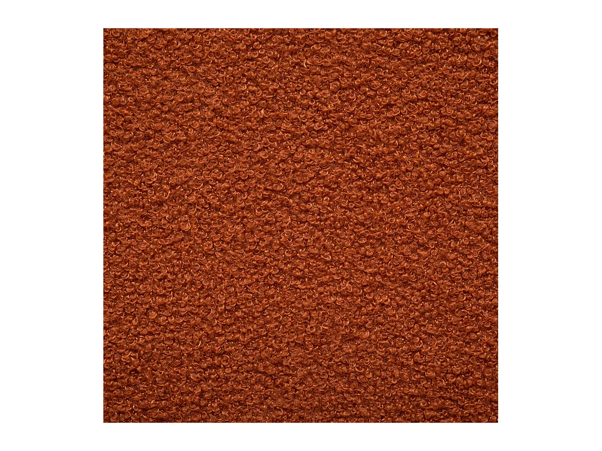 Pouf pliant et Coffre de rangement en tissu à bouclettes Ambre