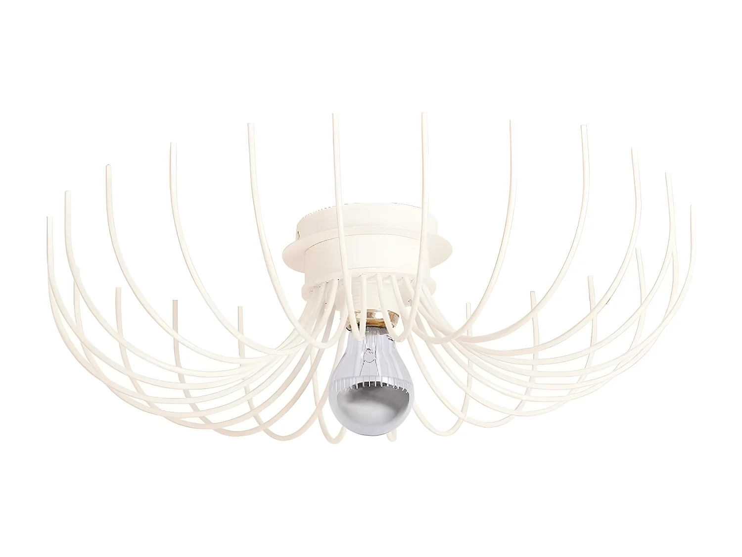 Plafonnier Carrara, Blanc, 46x46x13 cm, EPIKASA