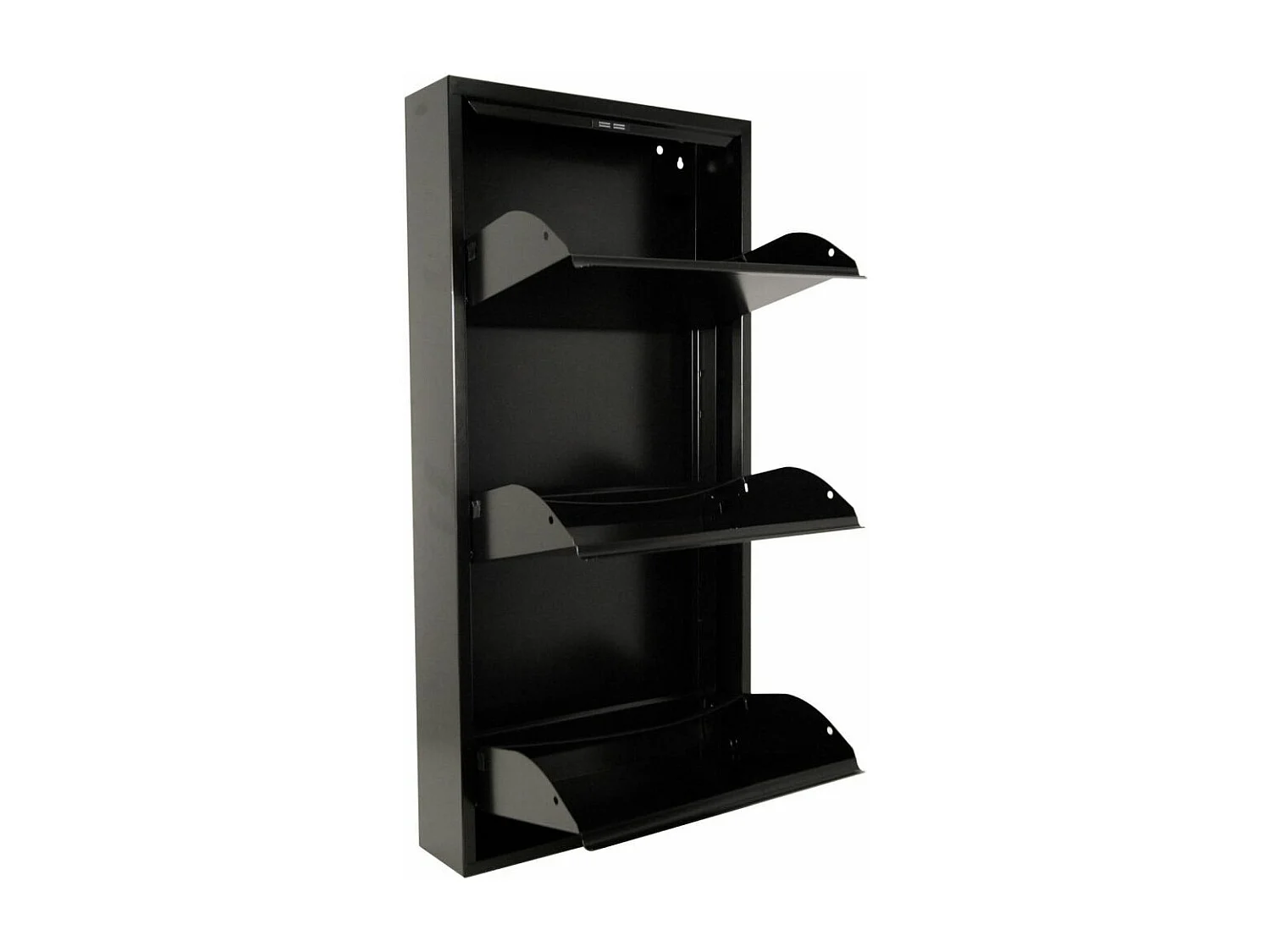 Meuble range chaussures en acier 3 abattants Brice