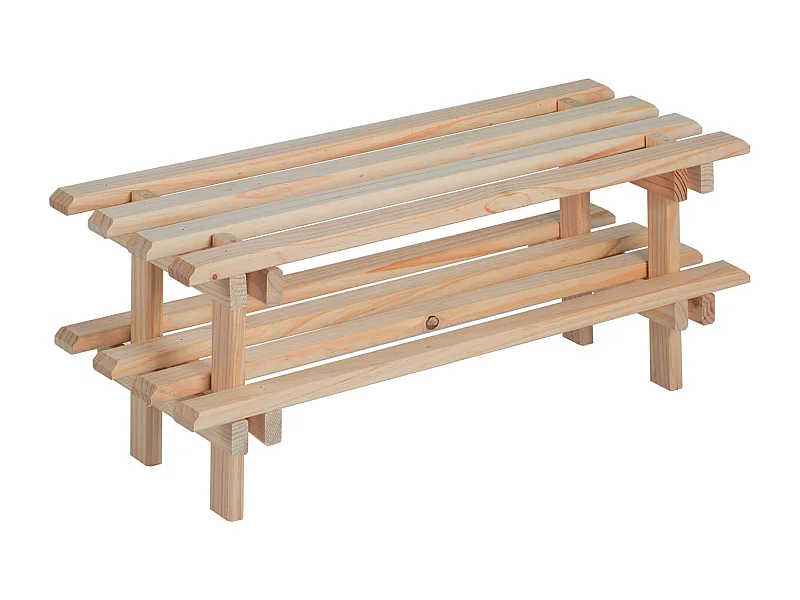 Mueble zapatero de pino macizo Evolution