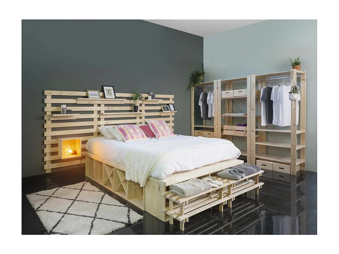 Meuble à chaussures en pin massif Evolution