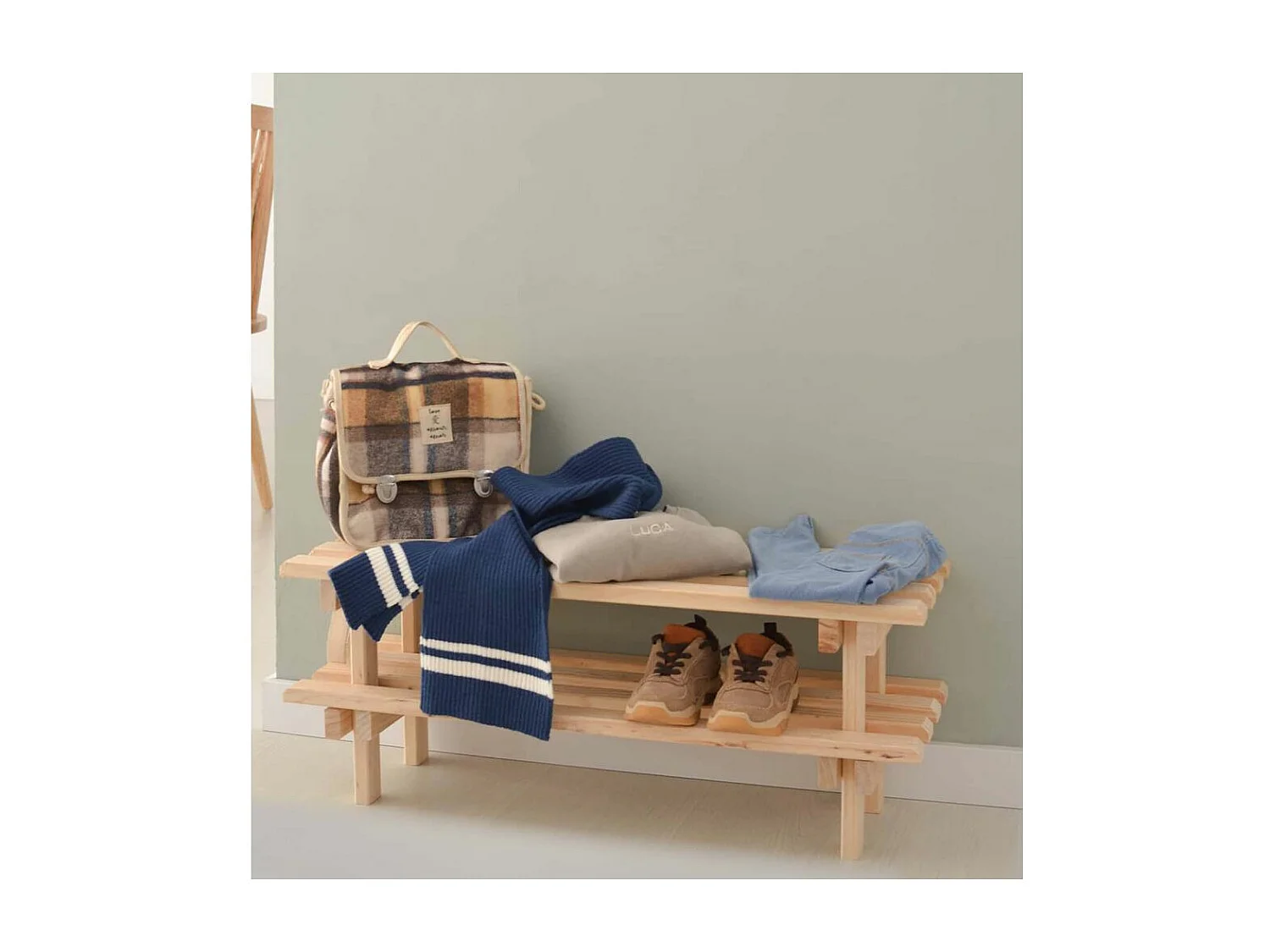 Meuble à chaussures en pin massif Evolution