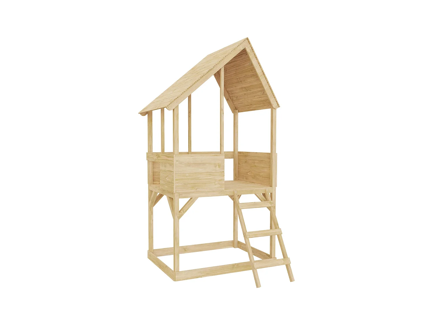 Cabane enfant sur pilotis avec bac à sable Lookout Sans glissière
