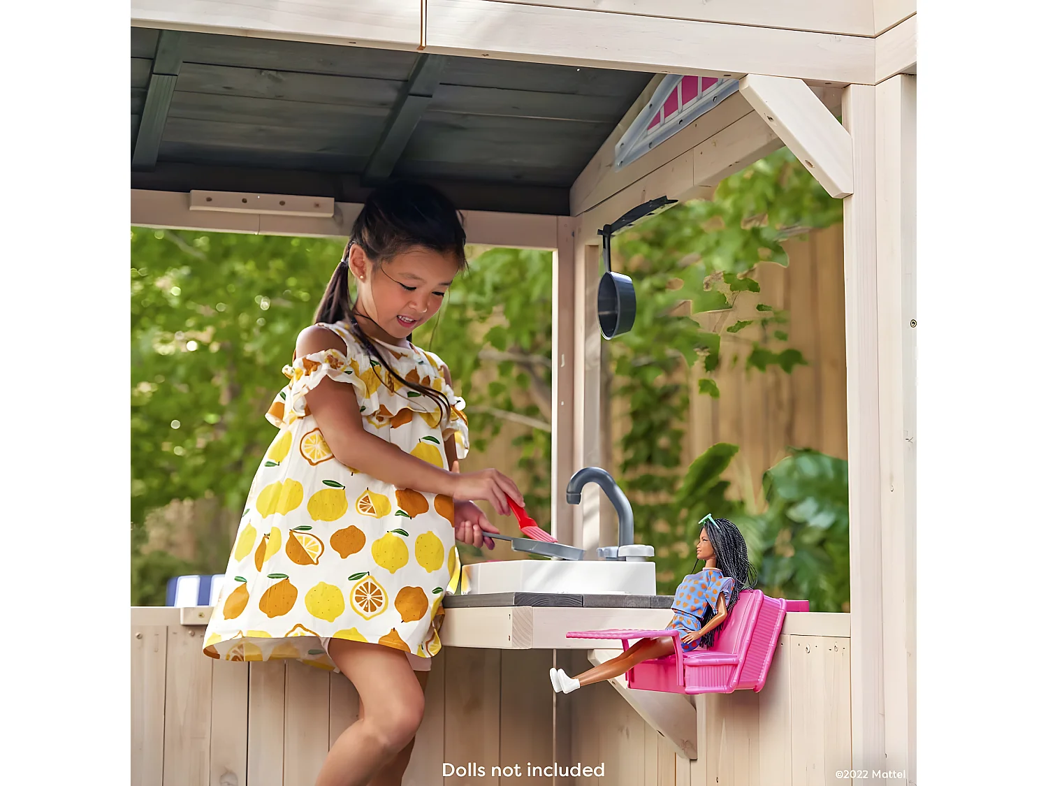 Maisonnette pour enfants en bois Barbie plage