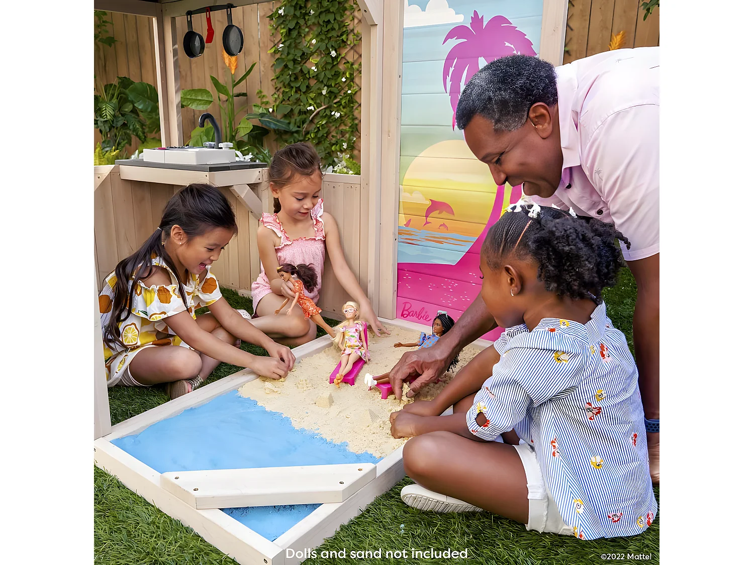 Maisonnette pour enfants en bois Barbie plage