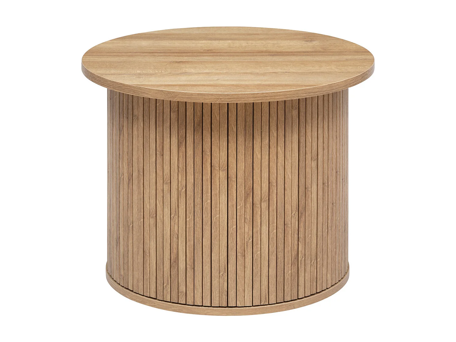 Table à café placage effet bois D 60 x H 45 cm