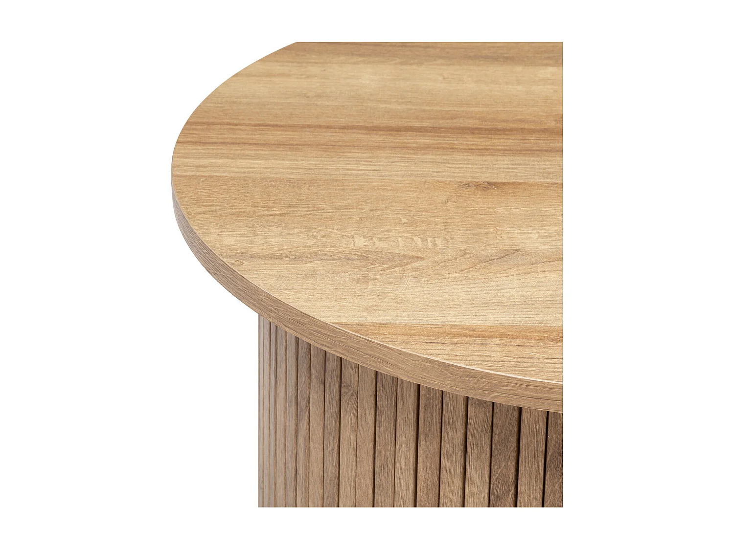 Table à café placage effet bois D 60 x H 45 cm