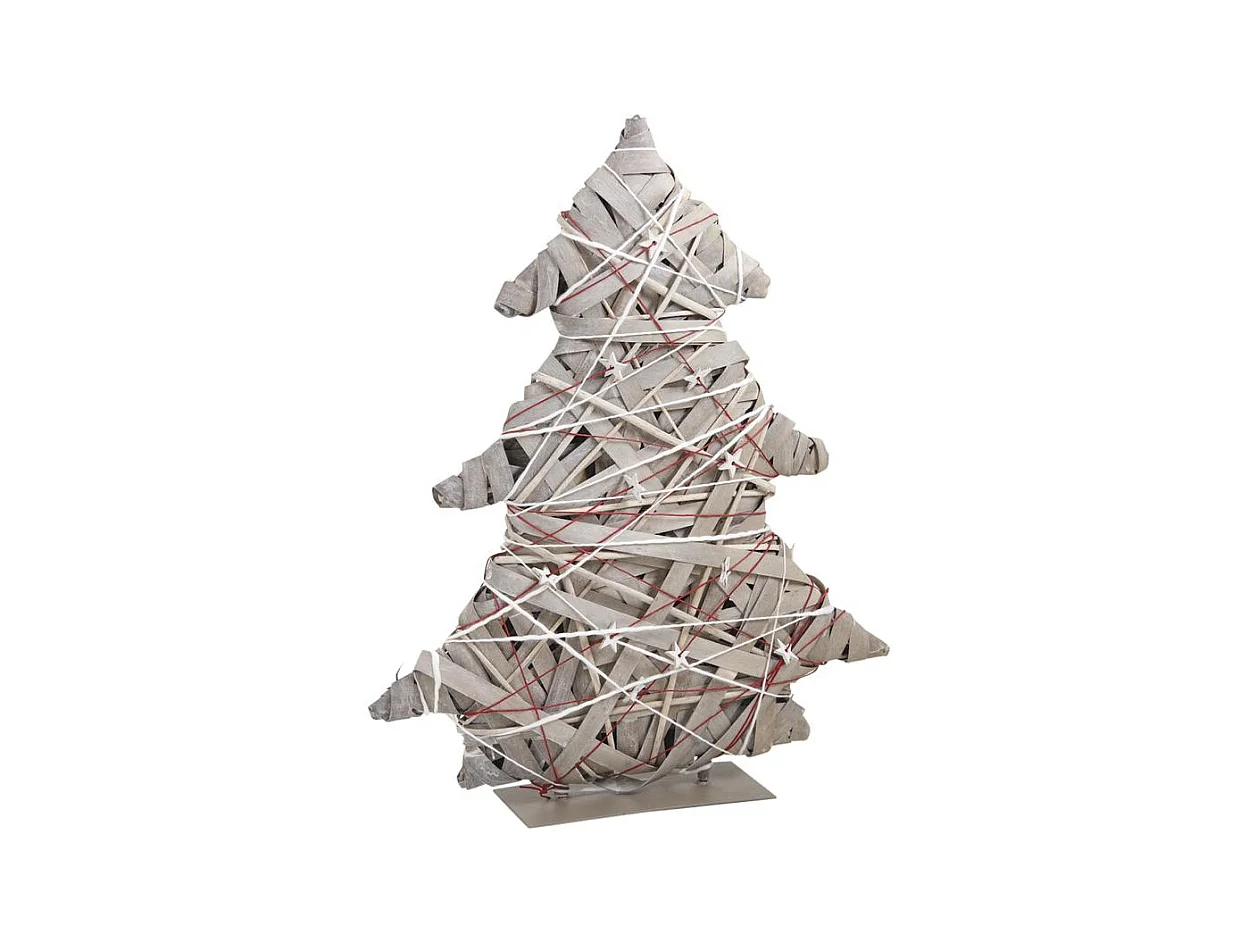 Sapin déco en osier et métal