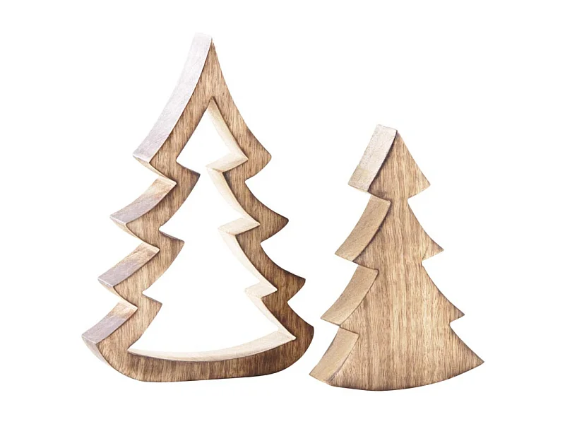 Sapins gigognes en manguier (Lot de 2)