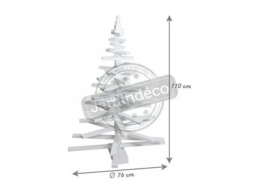 Sapin en bois blanchi