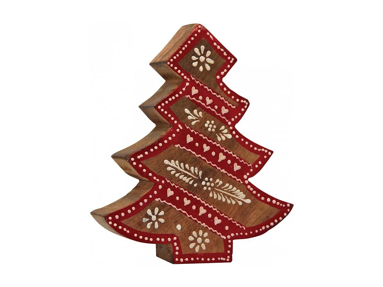 Sapin en manguier rouge et blanc