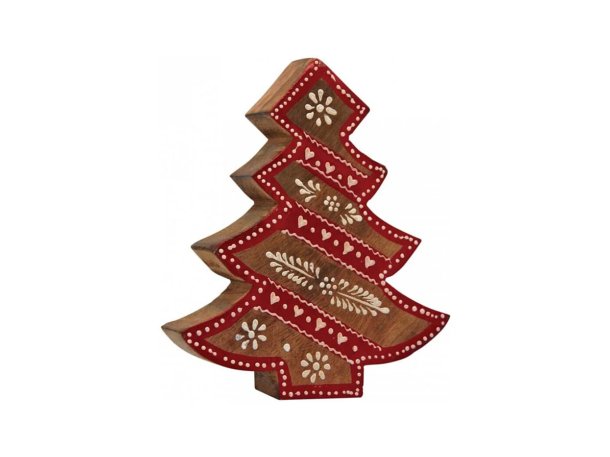 Sapin en manguier rouge et blanc