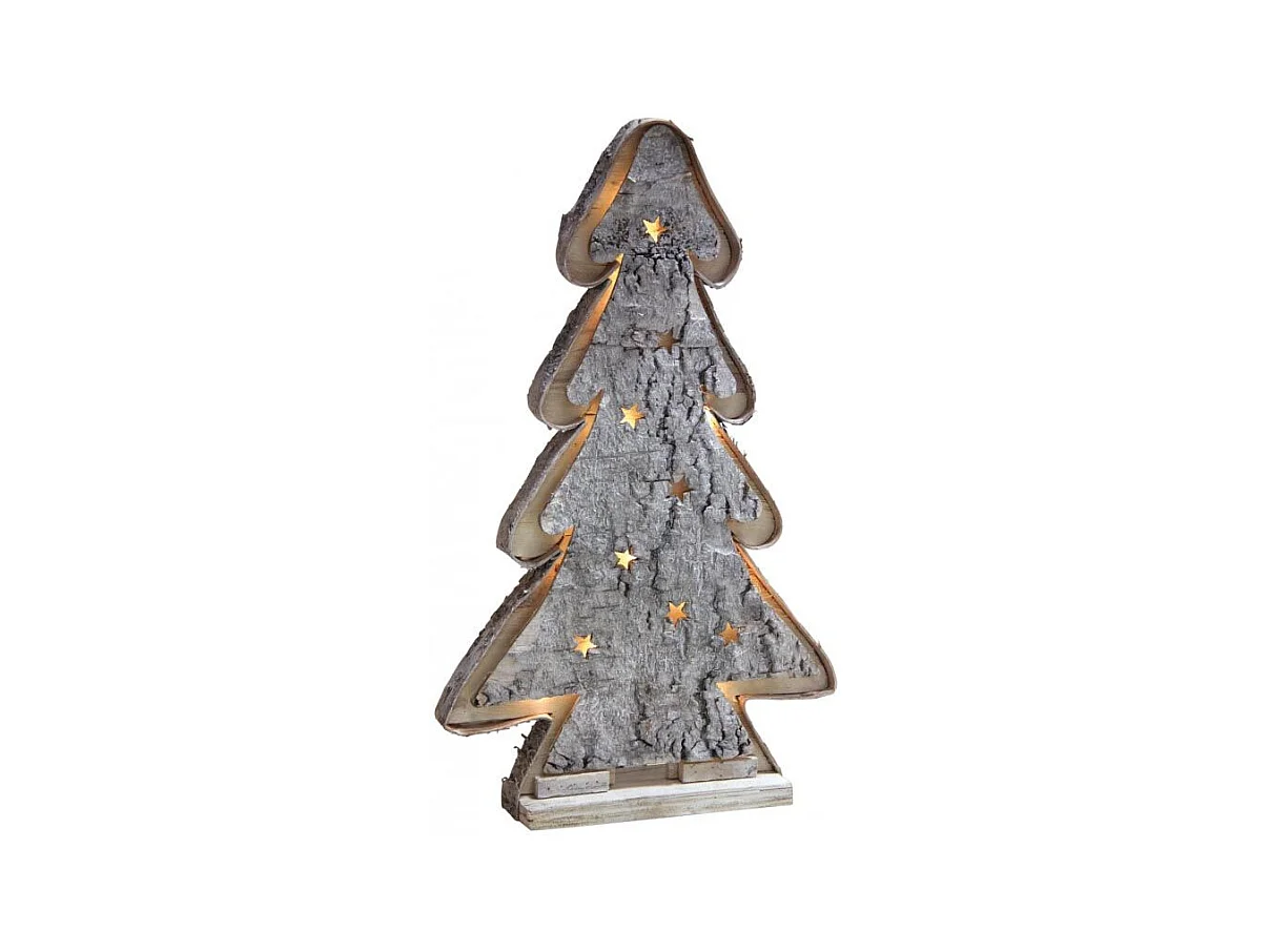 Sapin décoratif en bouleau avec led 47 cm