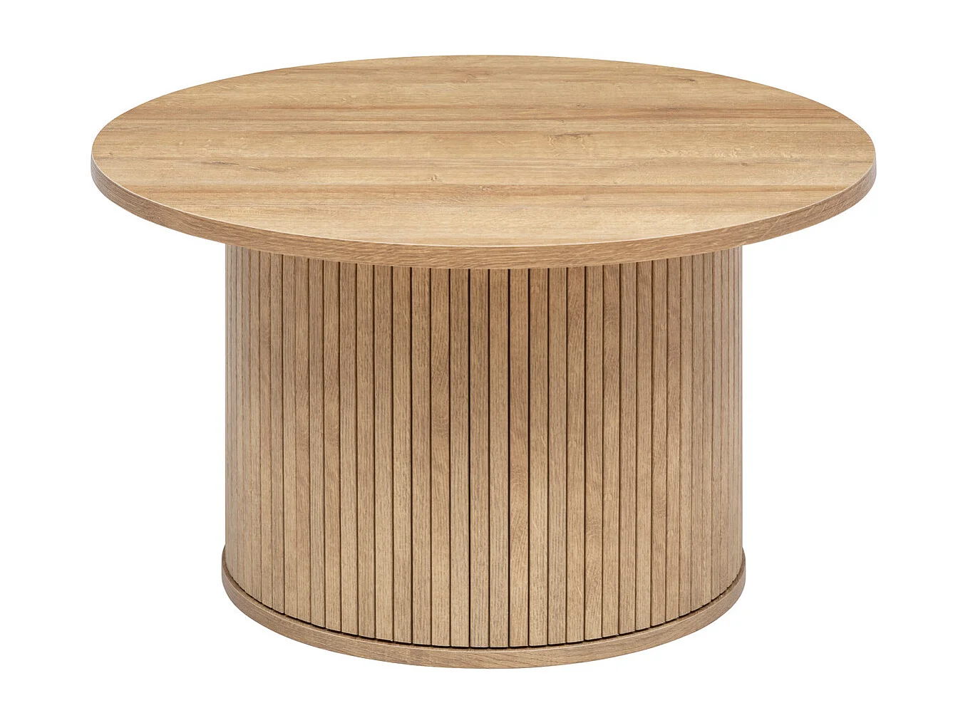 Table basse placage effet bois D 70 x P 40 cm