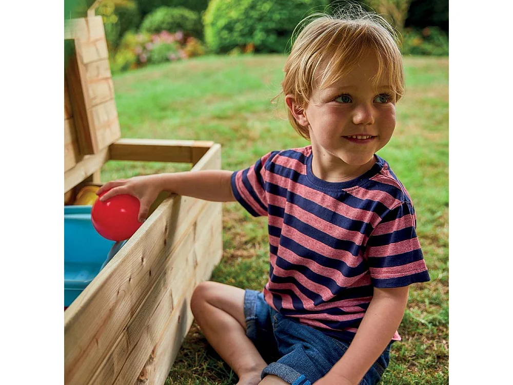 Cabane sur pilotis enfant coffre à jouets intégré Tower