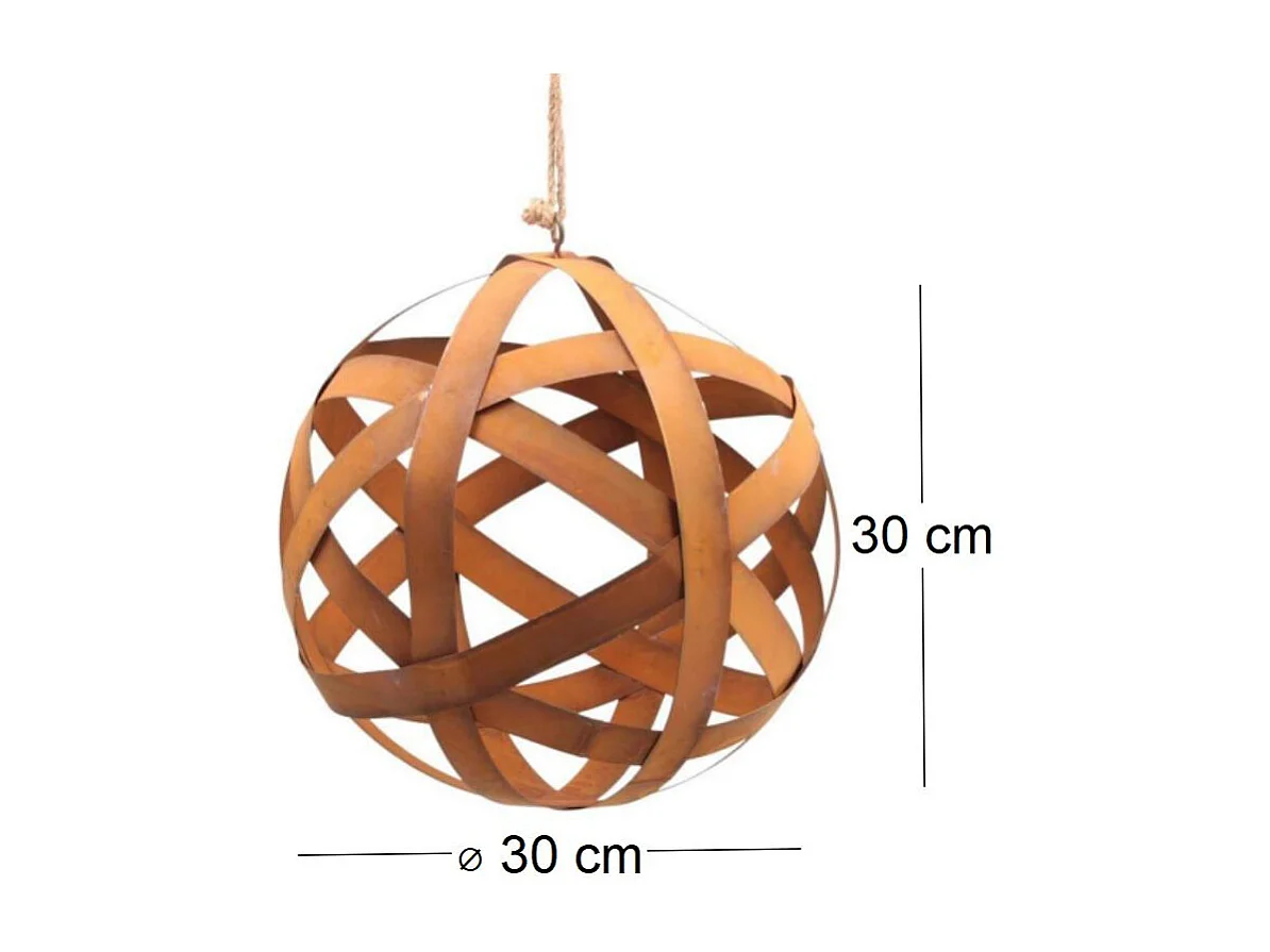 Balle ronde en fer à suspendre 30 cm