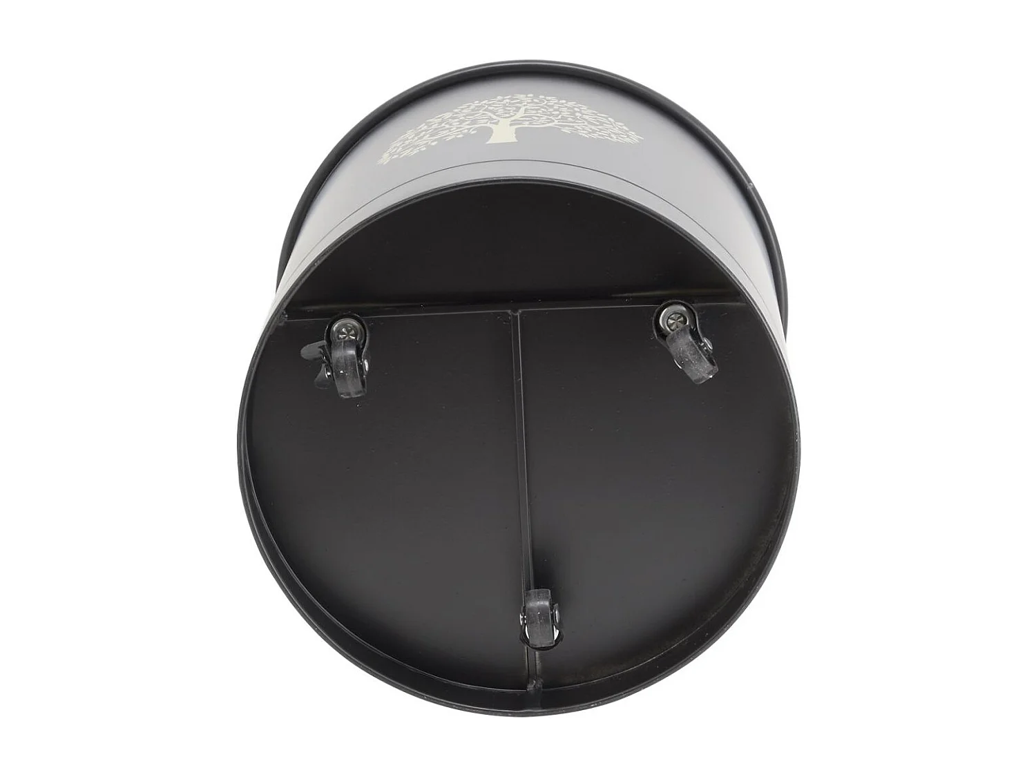 Coffre à pellets à roulettes en métal