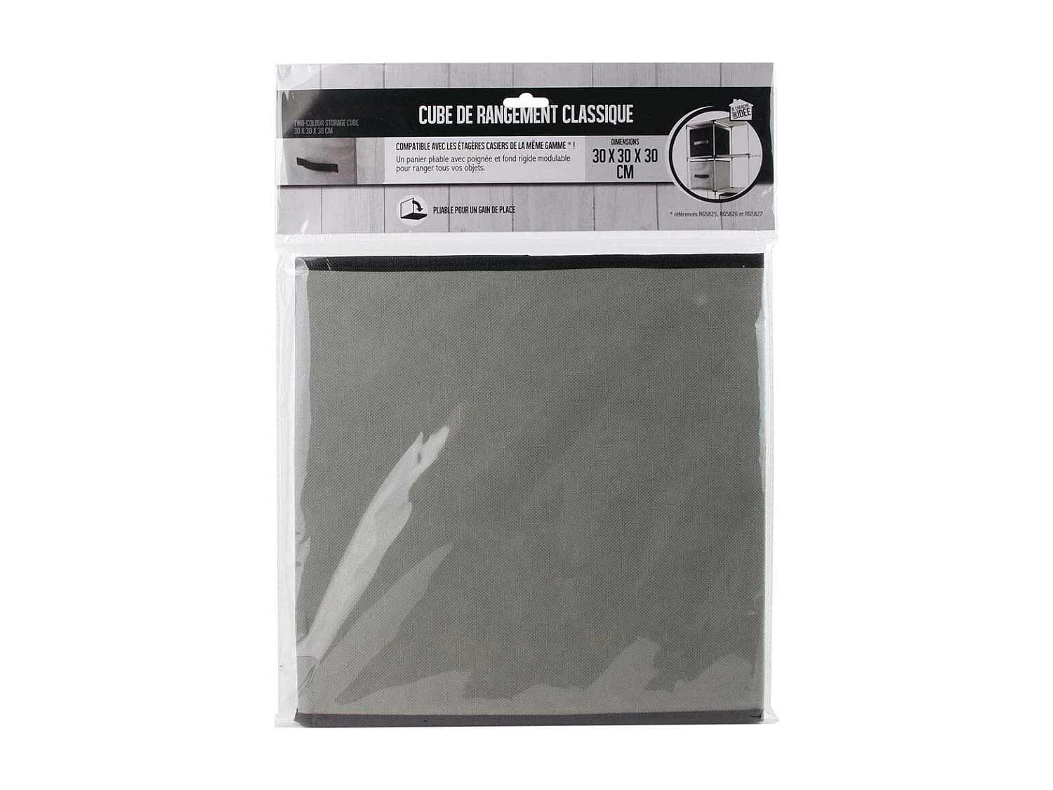 Cube de rangement 30 x 30 cm Smart (Lot de 2)