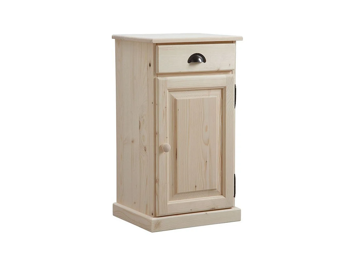Confiturier en bois brut 1 tiroir 1 porte