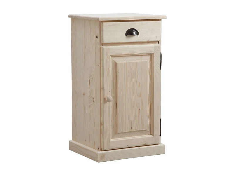 Confiturier en bois brut 1 tiroir 1 porte