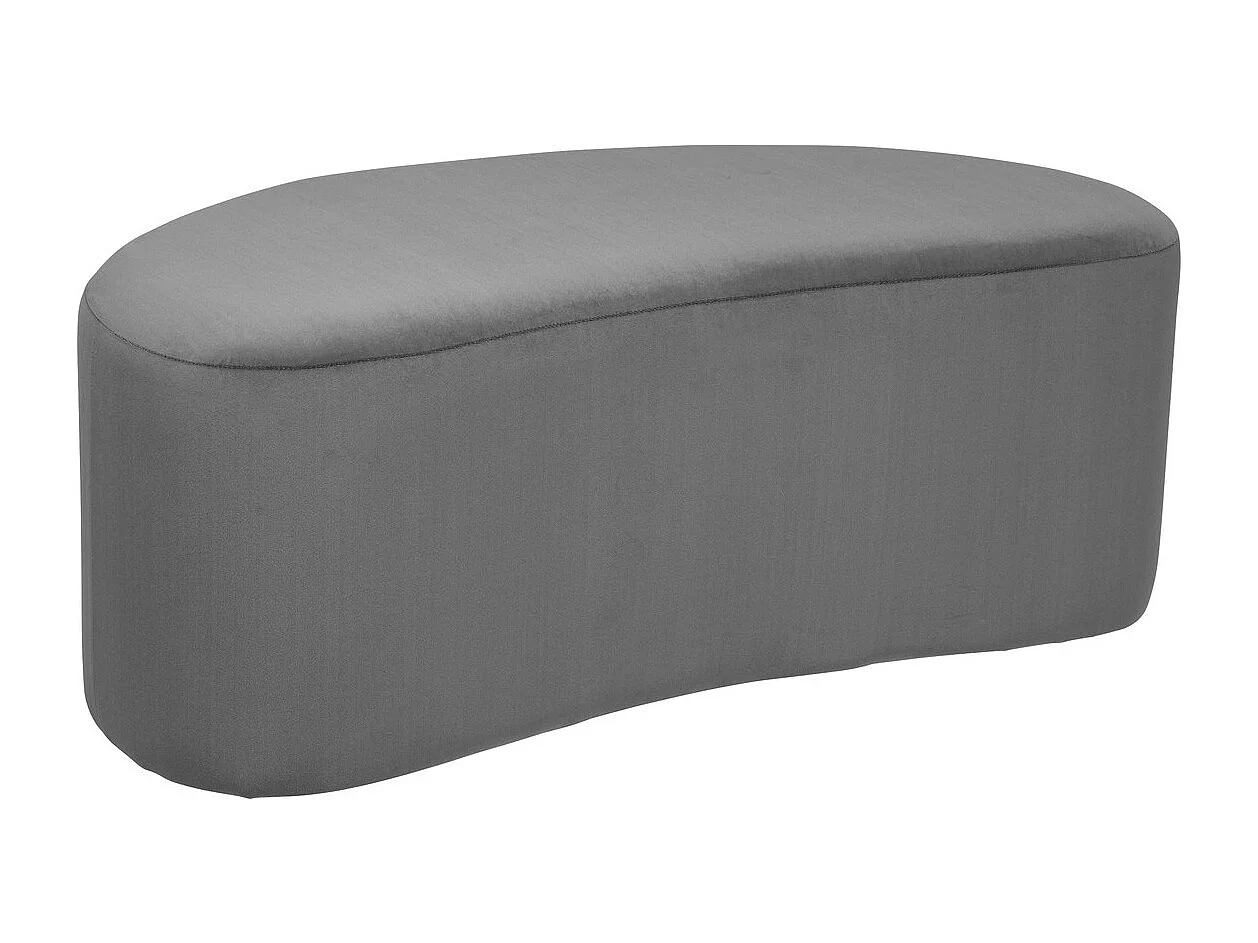 Banc Banquette en Velours Gris foncé 98 x 50 cm