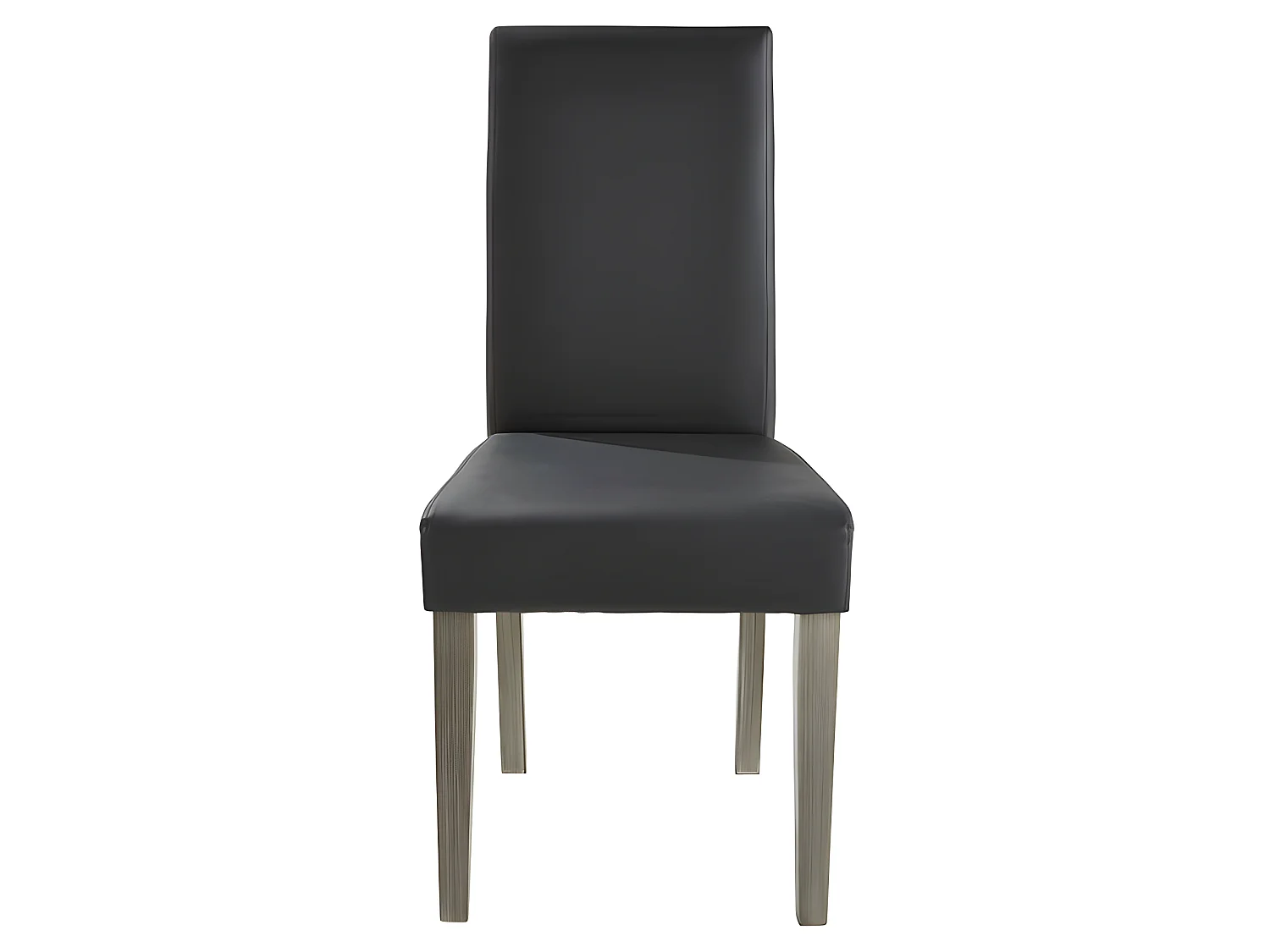 Chaise dossier haut Charleroi simili gris