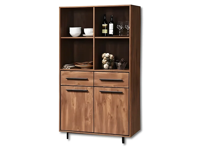 Buffet haut 2 portes 2 tiroirs Wilde