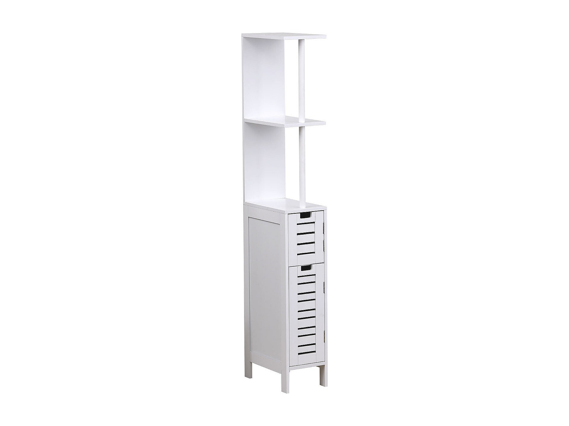 colonne-salle-de-bain-troite-2-portes-miami-blanc