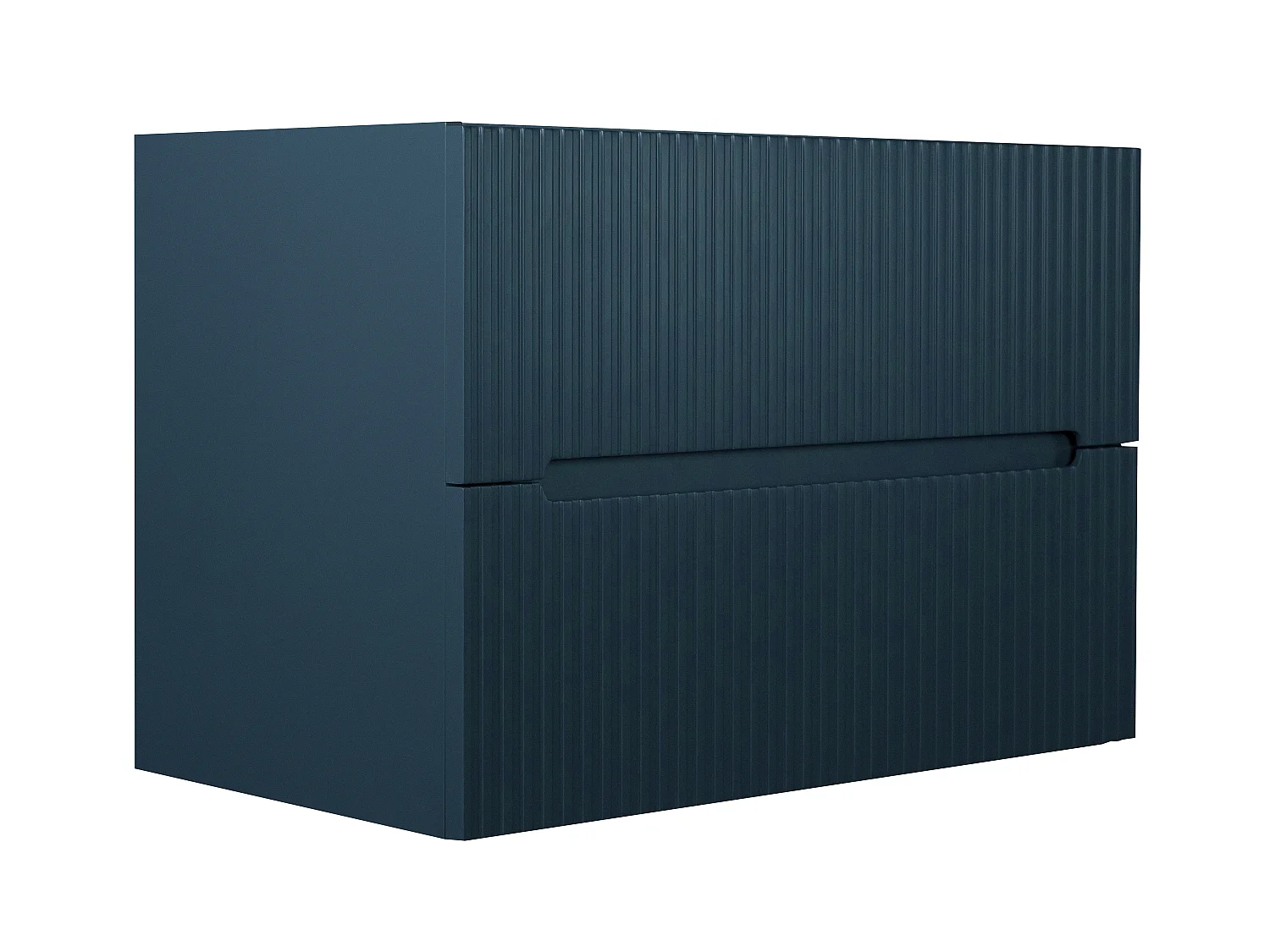 Mobile bagno sospeso 80 cm con lavabo a incasso Striato Blu - PAVANI