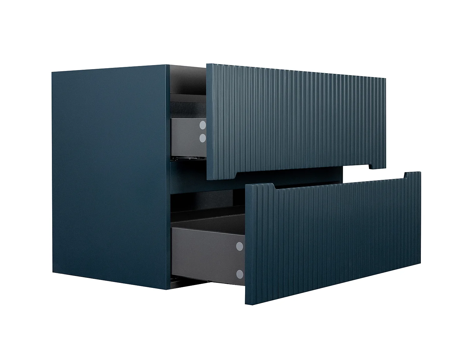 Mobile bagno sospeso 80 cm con lavabo a incasso Striato Blu - PAVANI