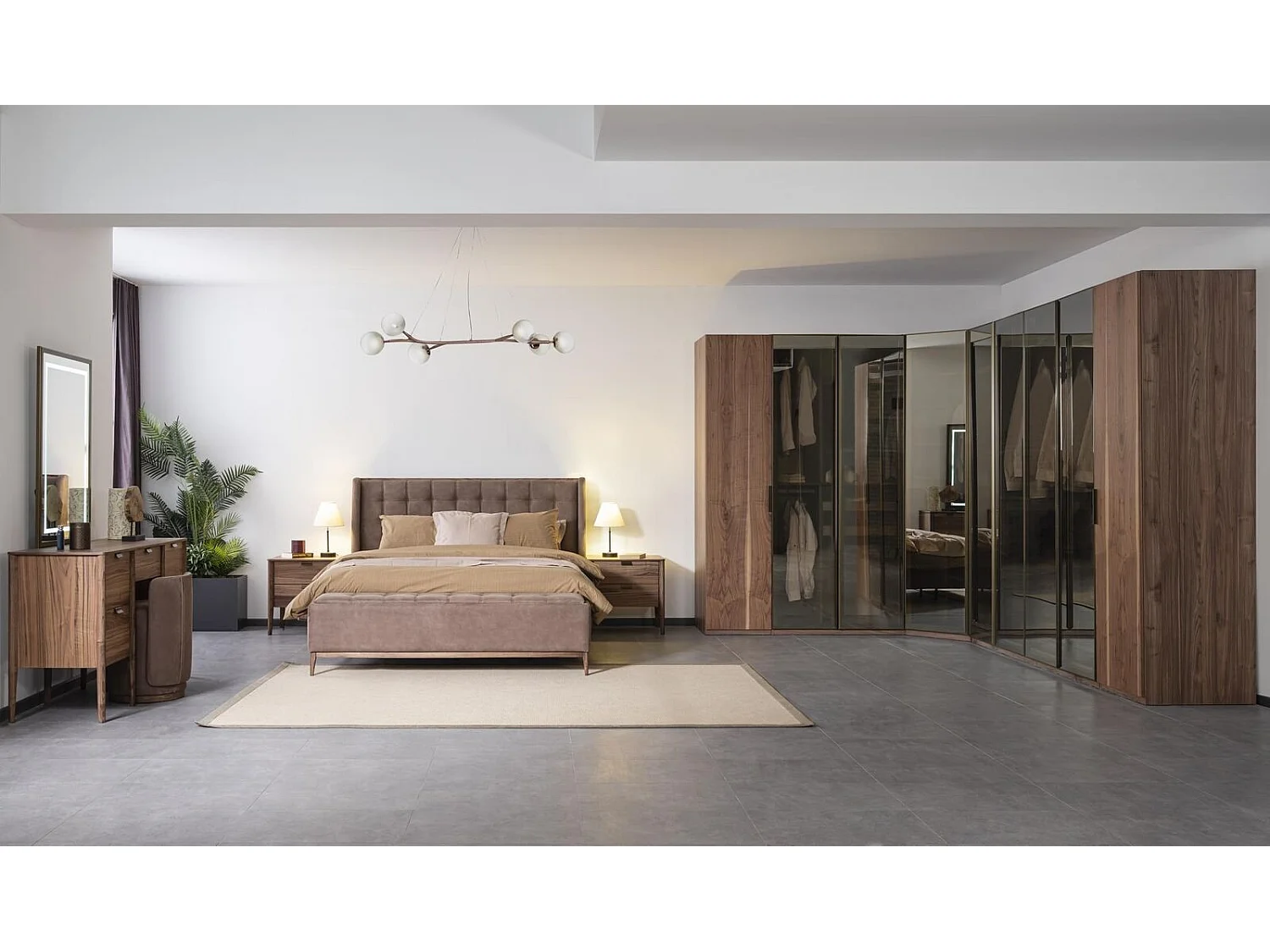 Bett Design Doppelbett Luxus Betten Polster Schlafzimmer Möbel Neu material holz