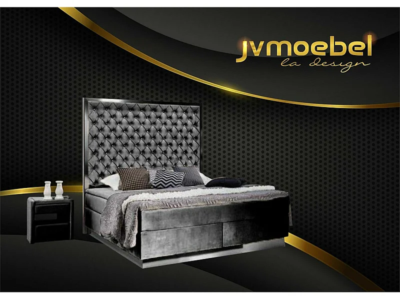 Boxspringbett Stoff Möbel Betten Bett Textil Schlafzimmer Design Chesterfield