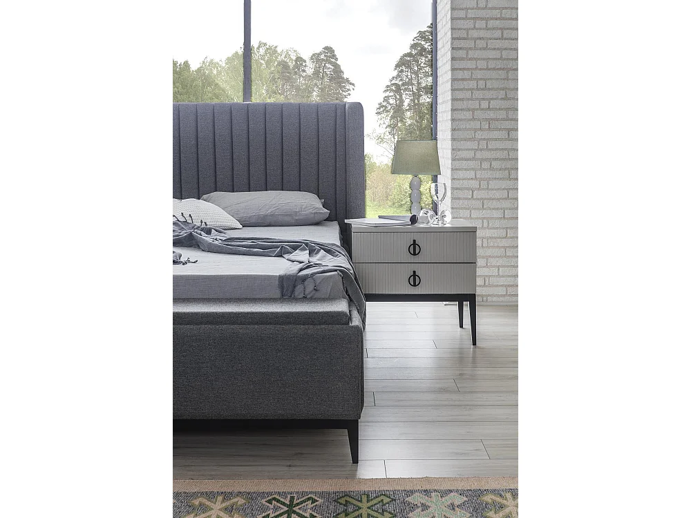 Beleuchtetes Bett Design Doppelbett Betten Polster Schlafzimmer Möbel Hotel Neu