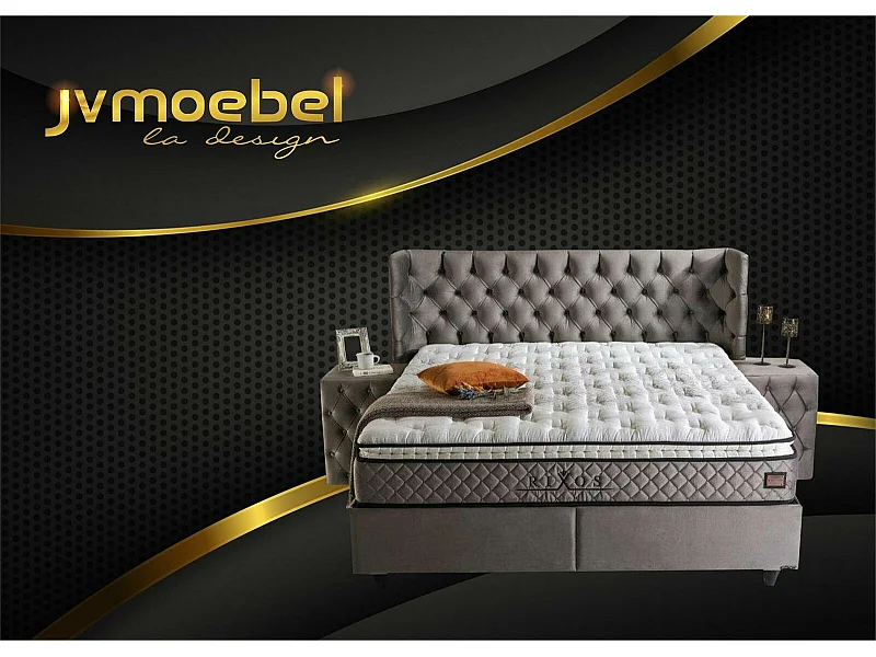 Bettgestell Stoff Möbel Luxus Modern Betten Bett Textil Schlafzimmer Design Neu