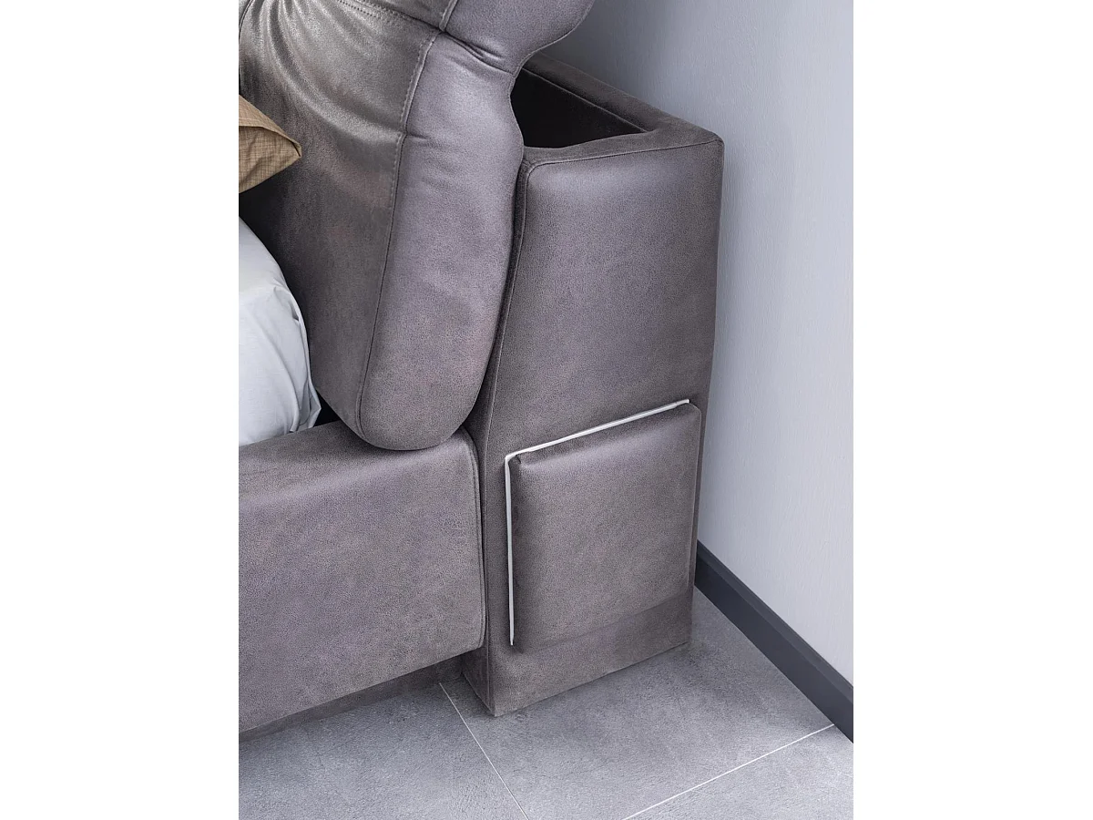 Bett Design Doppelbett Material Holz Betten Polster Schlafzimmer Möbel 160x200