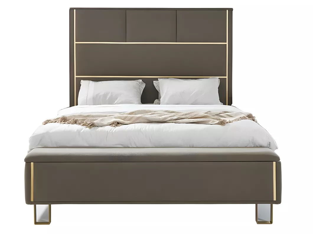 Kauf Unique Taupe Polster Betten Doppelbett Holz Schlafzimmer Möbel Hotel Polster 180x200