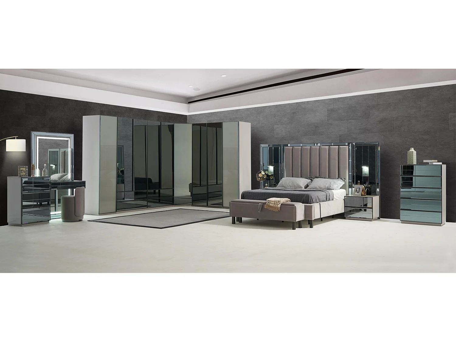 Design Sessel Luxus Ottomane Schminktisch Hocker Runder Polster Stuhl Braun Bank