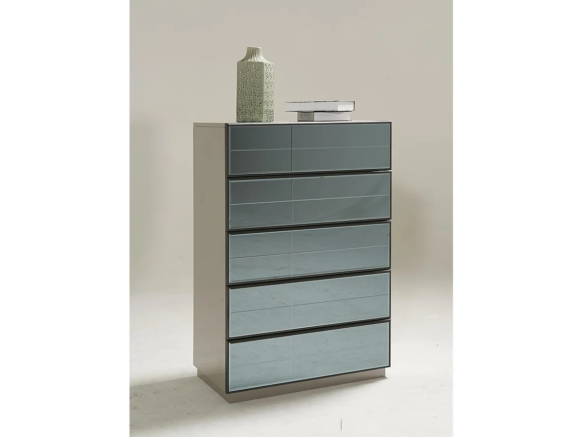 Spiegel Front Kommode Schränke Grauer Hochschrank Spiegel Sideboard Luxus design